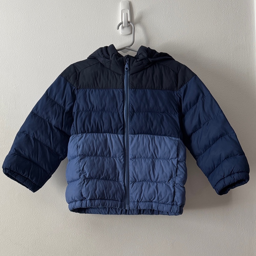 UNIQLO Baby Navy and Black Puffer Jacket
